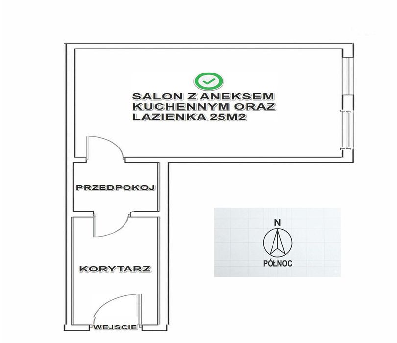 Kawalerka 28,83 m² | ul. Limanowskiego | po remoncie lub stan obecny
