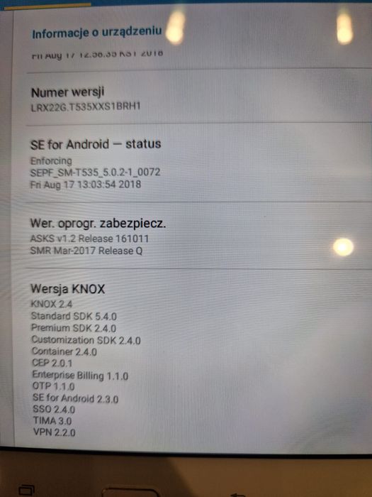 Tablet Samsung Galaxy tab4