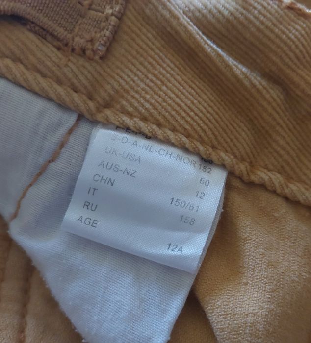 Calções Bombazine Amarelo Torrado, 12A