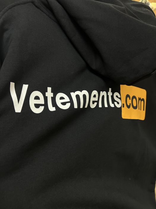 Худі Vetements.com Logo XXX Black