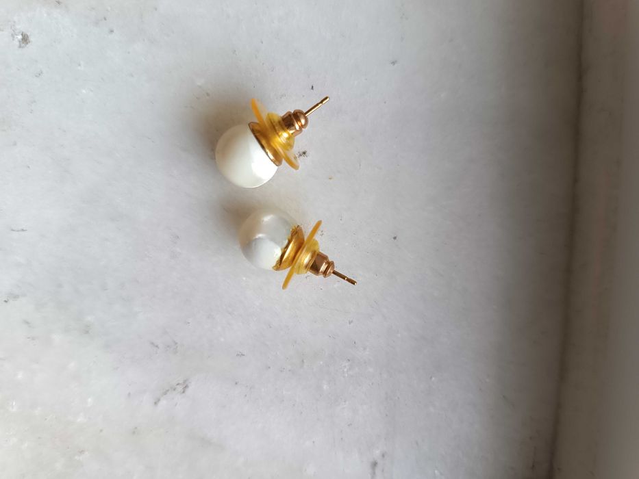 Madrepérola,brincos e colar