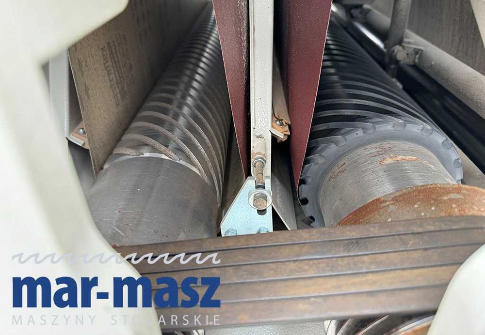 Szlifierka szerokotaśmowa SCM typ DMC30 RCS 110, 2 agregaty szlifujące + trzewik, 15kW