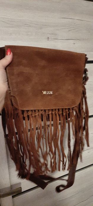 Nowa listonoszka Vezze brąz fredzle