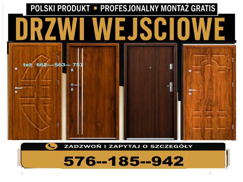 Drzwi zewnętrzne-wejściowe z montażem GRATIS ,ANTYWŁAMANIOWE