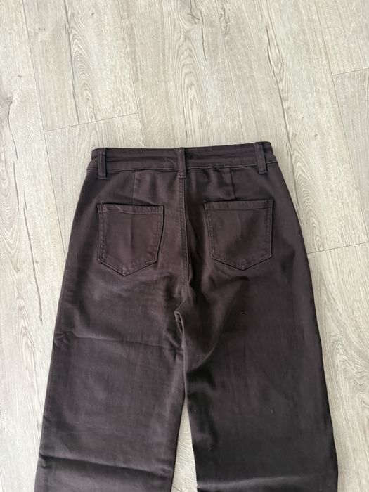 Jeansy culotte czekolada M