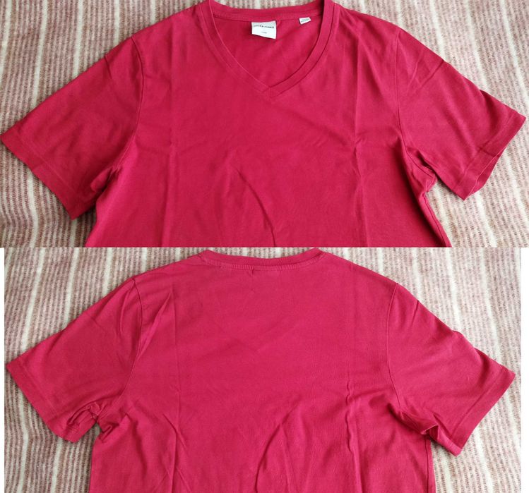 Футболка  Jack & Jones  синяя или красная (размер M )