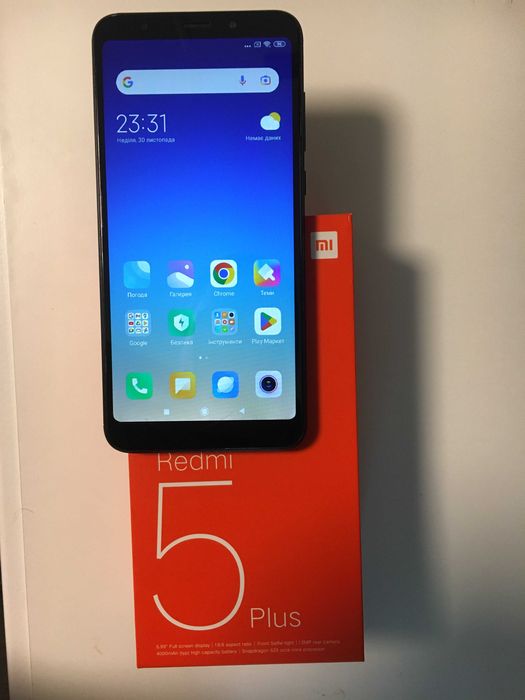 Xiaomi Redmi 5 Plus 4/64Gb Black Global Version стан нового комплект