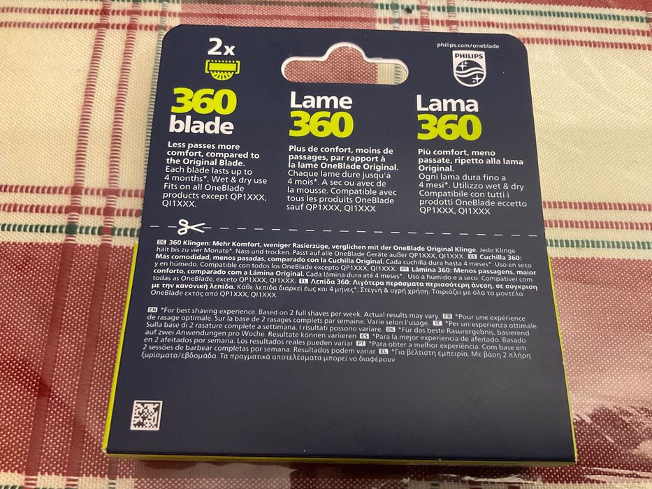 Oneblade recargas e maquina 360