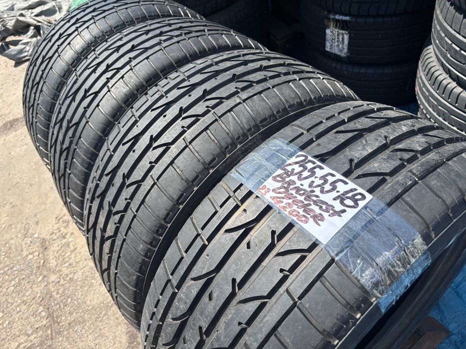 255-55-R18 BRIDGESTONE DUELER 4штуки летней резины GERMANY 2022