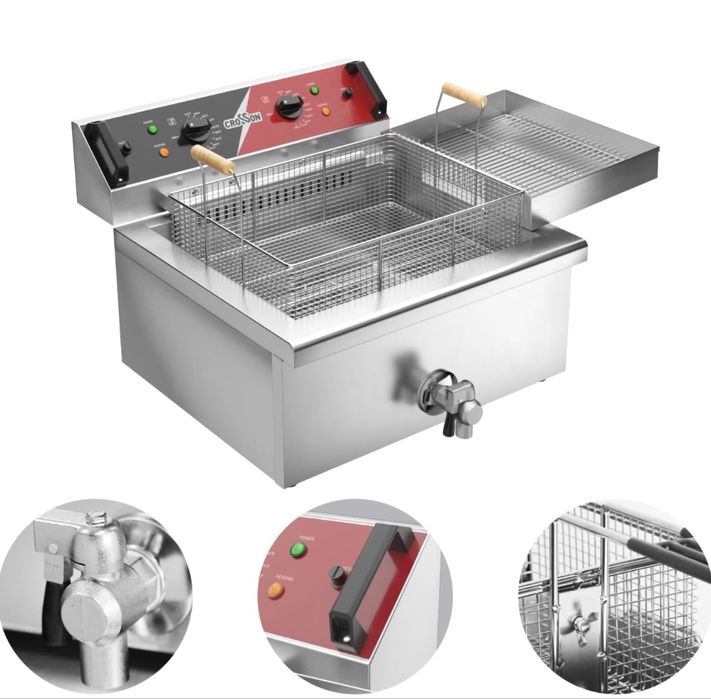 Комерційна електрична фритюрниця  CROSSON  7000Вт
