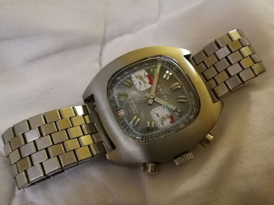 Relógio antigo cronografo orcyl valjoux 7734