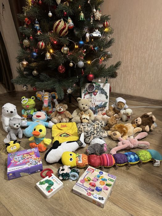 Большой набор детских мягких игрушек животные лот и отдельно