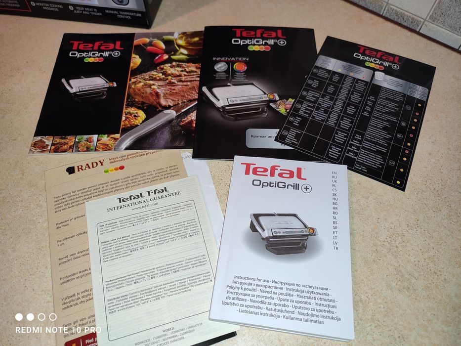 Tefal Opti grill.