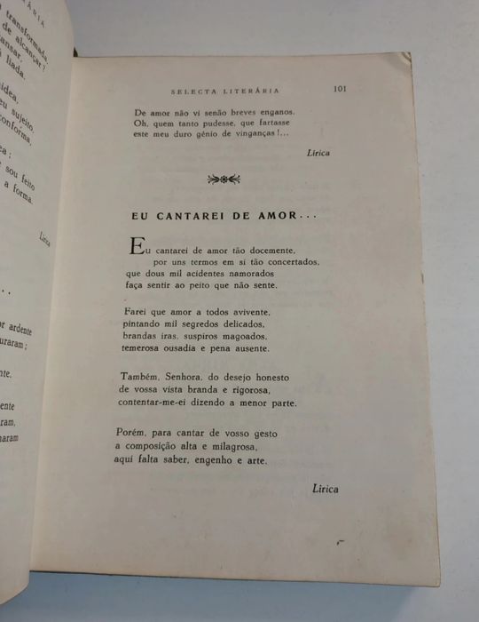 Selecta Literária, de José Pereira Tavares