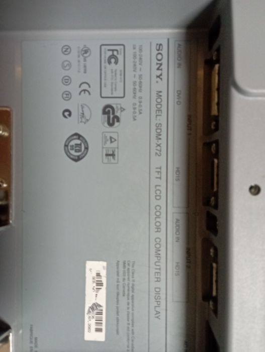 Монітор Sony SDM X-72