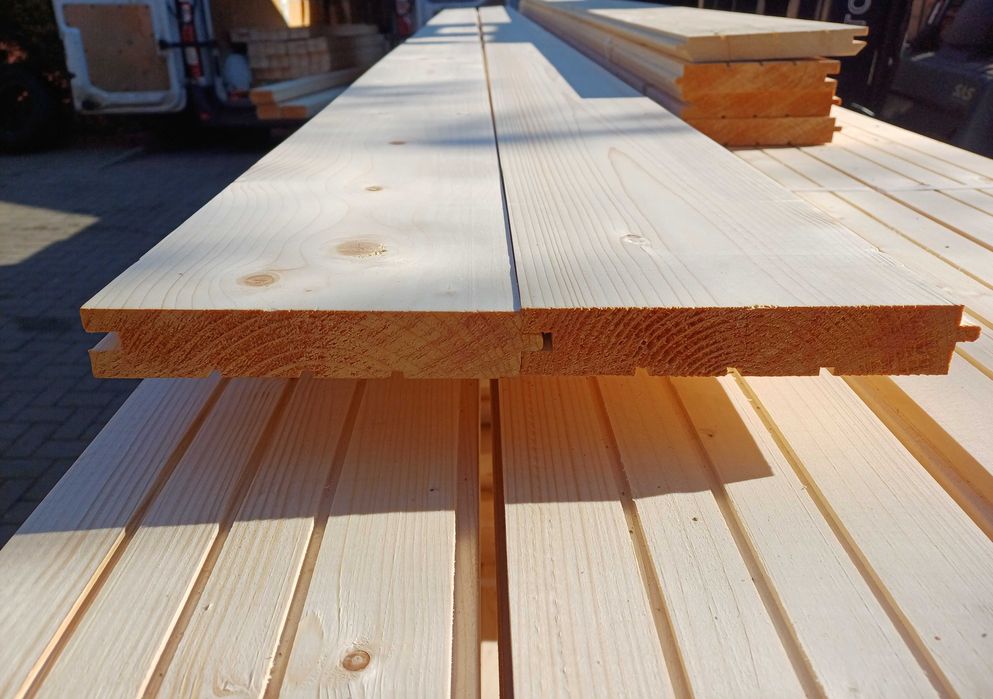 Deska elewacyjna tarasowa podłogowa półbal szalówka podbitka boazeria