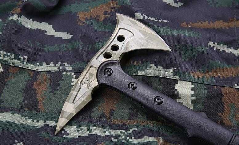 TOPOREK TOPÓR siekiera Tomahawk Survival Nóż Camo 38cm