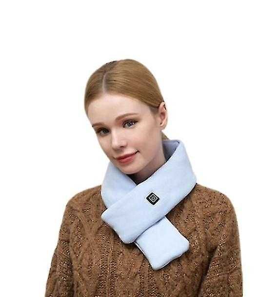 Podgrzewany szalik, niebieski, USB 3 temperatury 80 cm szalik grzewczy