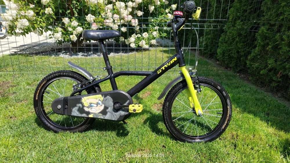 Rower dziecięcy Btwin Dark Hero 500 16"