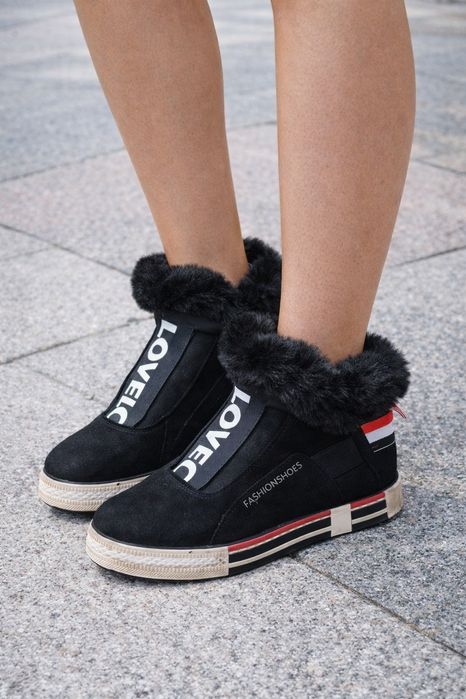 Botki z futerkiem 36