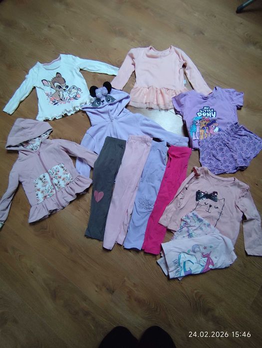 Ubranka dla dziewczynki rozm 104