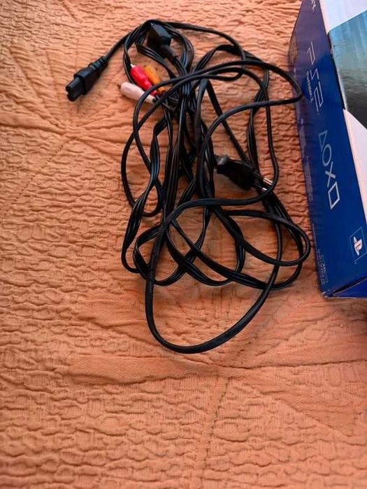 Consola PlayStation 2 (PS2) Slim Charcoal Black + Caixa Original + 6 Jogos