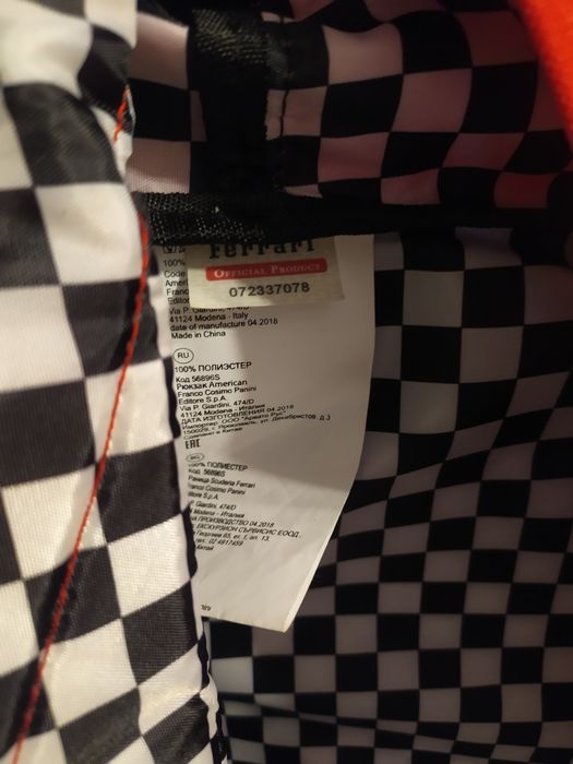 Plecak Ferrari czerwony