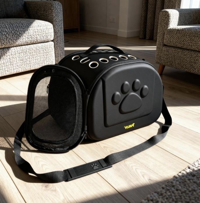 Składany Transporter dla Psa Kota Królika Lekka Torba z Wentylacją