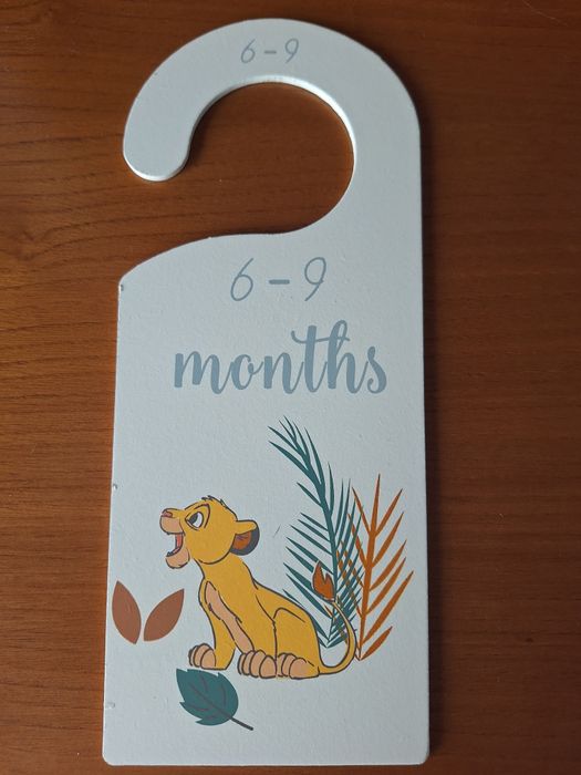 7 Cabides Separadores para Roupa de Bebé Rei Leão Disney