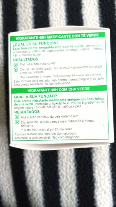 Creme Hidratante 48h Matificante pele mista ou oleosa