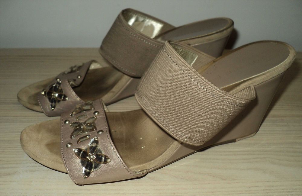 Buty na koturnie roz. 37,5 Anne Klein