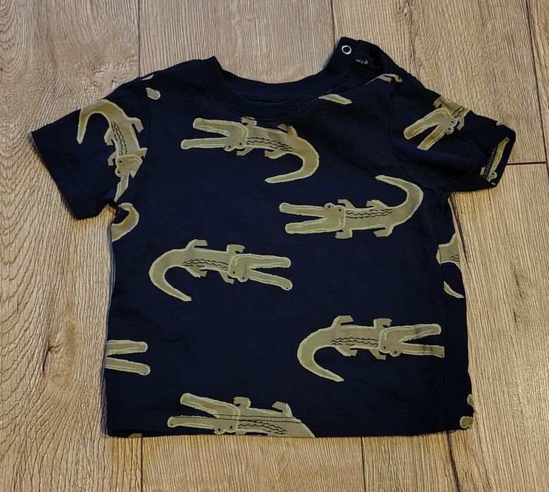 Koszulka t-shirt chłopięcy granatowy w krokodyle Cool Club 68