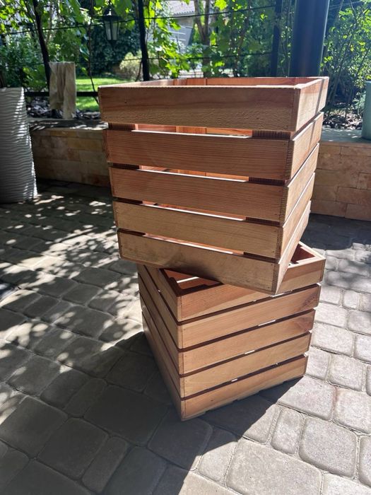 Деревʼяний ящик 35/35/35см