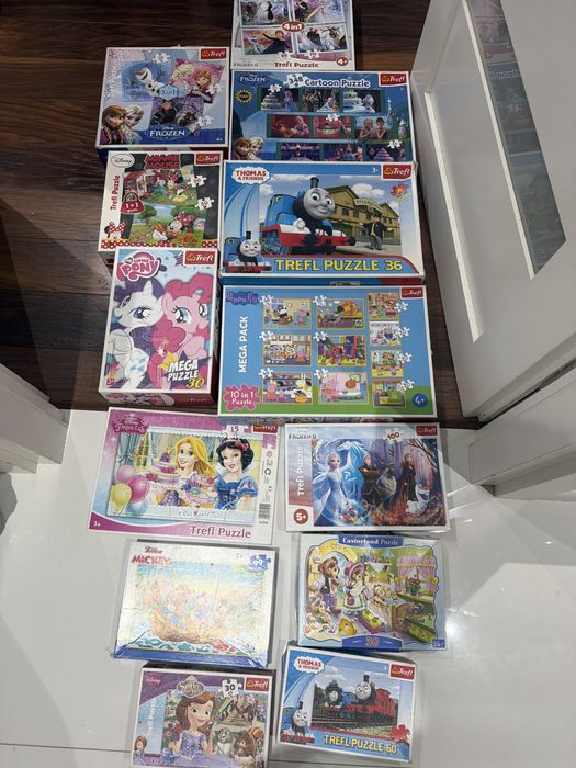 Komplet puzli ! 13 sztuk puzli