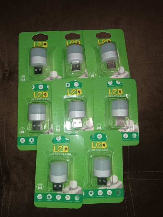 USB лампочки (нічники) для павербанка. Нові.