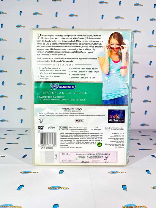 DVD Hannah Montana 2ª temporada Disco 3