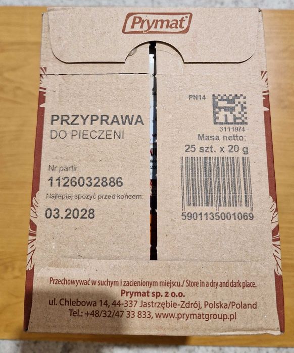 Przyprawy Prymat TYLKO całe zgrzewki - GDAŃSK