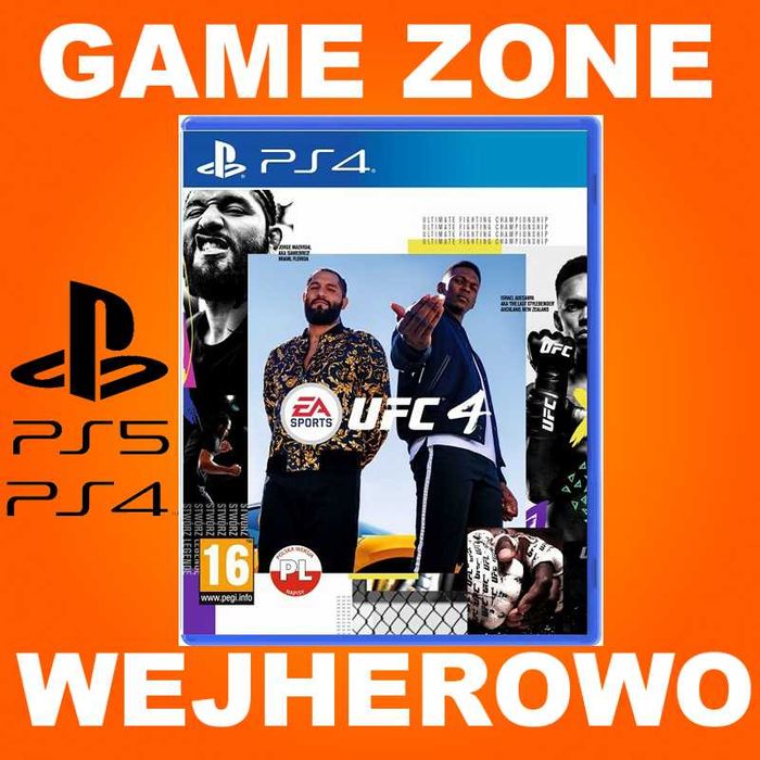 UFC 4 PS4 + Slim + Pro + PS5  = PŁYTA PL Wejherowo