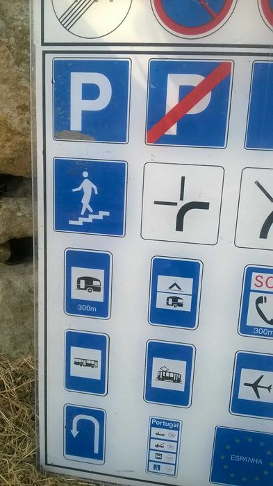 4 Antigos Painéis Escola de Condução Sinais