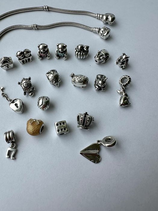 Pandora оригінал, браслет шарми Pandora,  пандора, срібло 925,прикраси