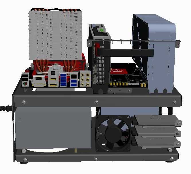 Obudowa P-CASE 10 ATX RAW najlepszy test bench na rynku !Profesjonalny