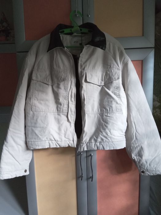 Утеплённая комбинированая куртка