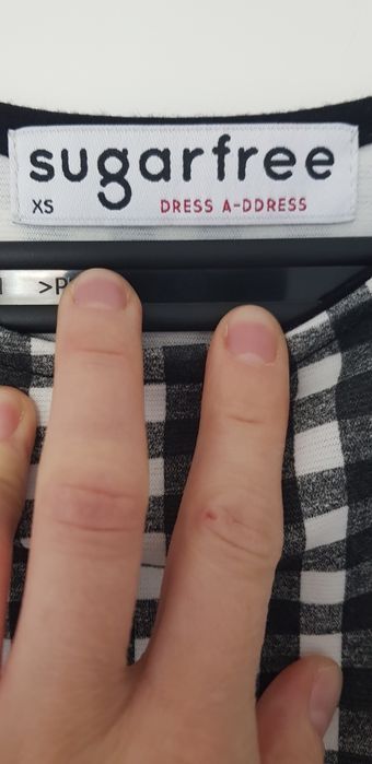 Sukienka sugarfree xs 34 krata