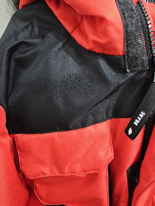 Kurtka 4f 128 zimowa czerwona