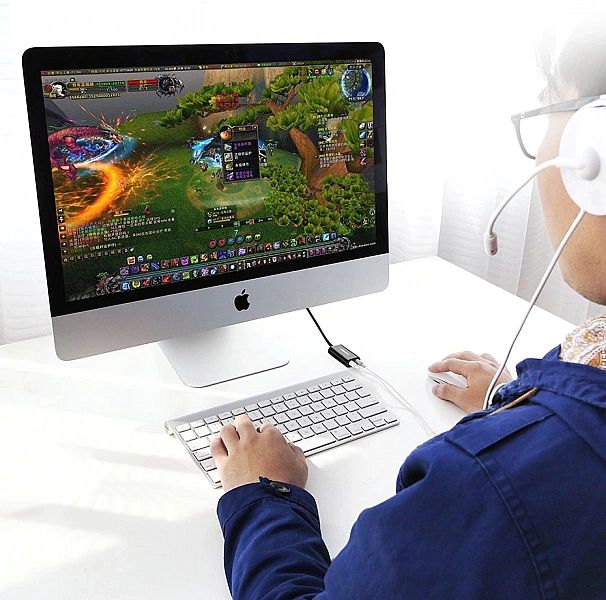 Ugreen zewnętrzna karta dźwiękowa muzyczna adapter USB - 3,5 mm mini j