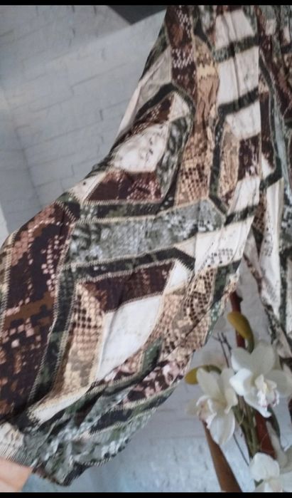 Sukienka plus size rozm 44 oversaize luźna rękaw szeroki