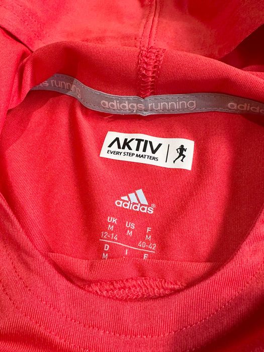 ADIDAS Damska cienka bluza do biegania z kapturem Climalite treningowa
