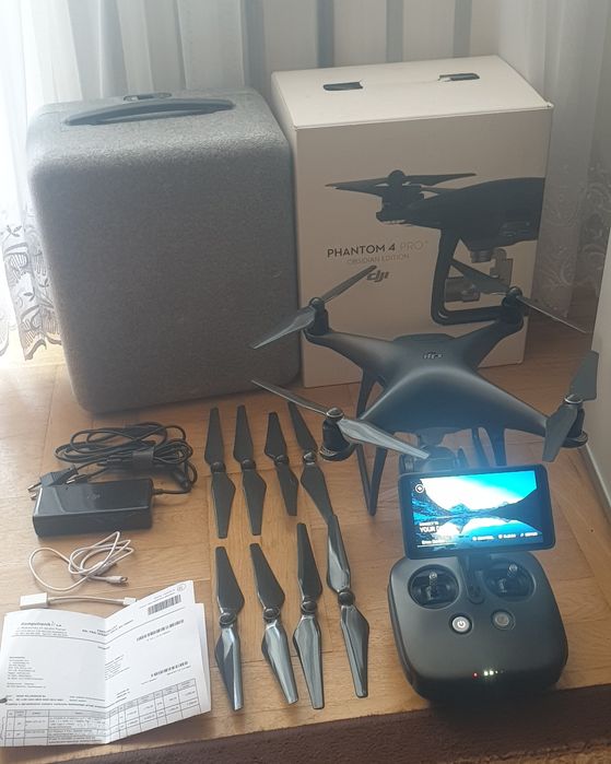 DJI phantom 4 pro+ Obsidian z ekranem,3 bateriii