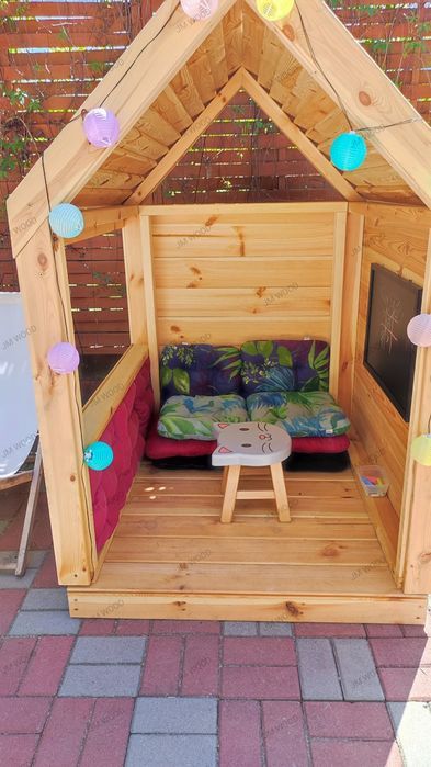 Drewniany domek ogrodowy dla dzieci GUCIO montaż GRATIS