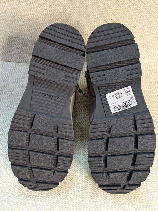 Clarks Heath Hike Youth trzewiki skórzane szare rozm. 33